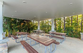 Covered picnic pavilion